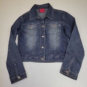 Vintage Carols Denims Fitted Jean Jacket Sz S Western Cowgirl Whimsigoth 90s